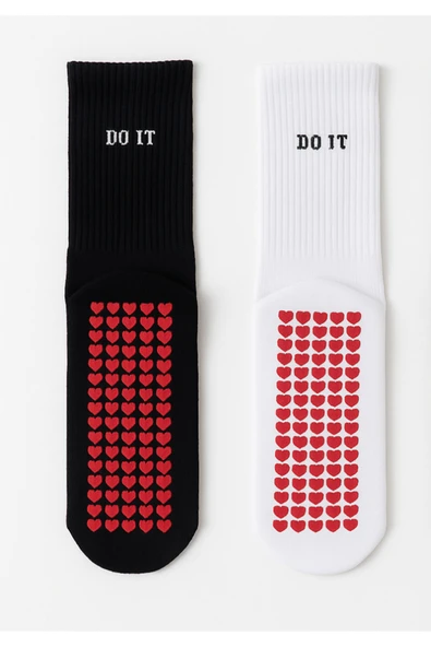 3’lü Pilates ve Yoga Çorap Seti | Kaydırmaz Tabanlı Unisex Pamuklu Spor Çoraplar - 4