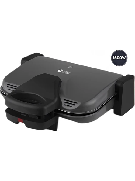 Troya By Hook TR-527 Çıkarılabilir Granit Plakalı 1800 Watt Tost ve Izgara Makinesi ürün görseli