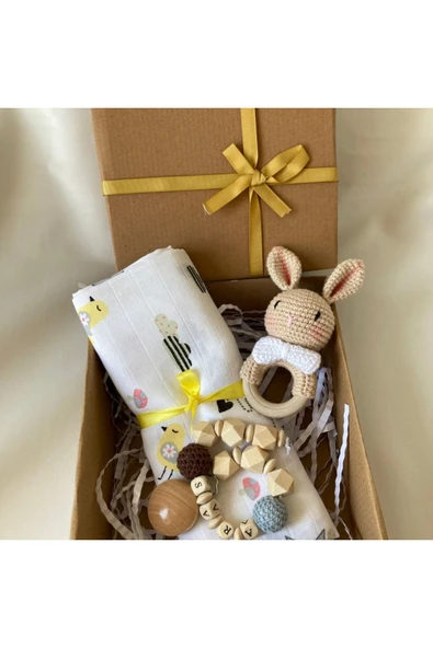 Hoşgeldin Bebek, Unısex Bebek ,organik Yenidoğan Bebek Hediye Seti