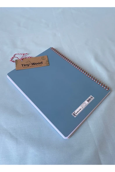 Tilda 16,5x22,5 cm 80 Yaprak Çizgili Karton Kapak Spiralli Defter + 50’den Fazla Sticker - 12