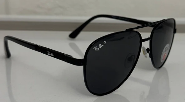Ray-Ban Aviator 3025 Siyah Polarize Damla Erkek Güneş Gözlüğü - Resim 2