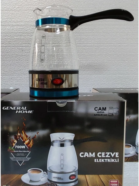 General Home Cz-47 Elektrikli Cam Cezve, Cam Türk Kahve Makinesi ürün görseli 1