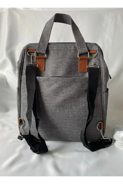 Baby Wind Anne Bebek Bakım Çantası | Termoslu, Çok Gözlü, Sıvı Geçirmez Sırt ve El Çantası - 3