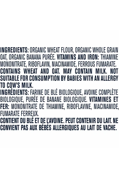 Organic- Wheat & Wholegrain Oatmeal Banana- Buğday ve Tam Yulaflı Muzlu Kaşık Mama- 6 ay- 208 Gr - Resim 5