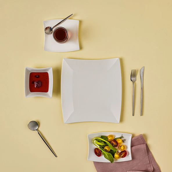 Karaca Forever Bone New Perfect White 26 Parça 6 Kişilik Kahvaltı Takımı - Resim 2