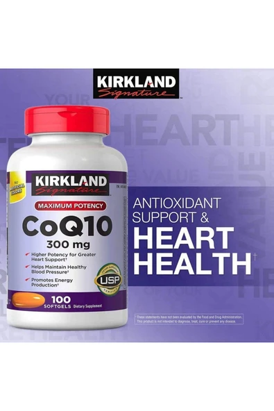 Kirkland Signature CoQ10 300mg 100 Softgels - Resim 3