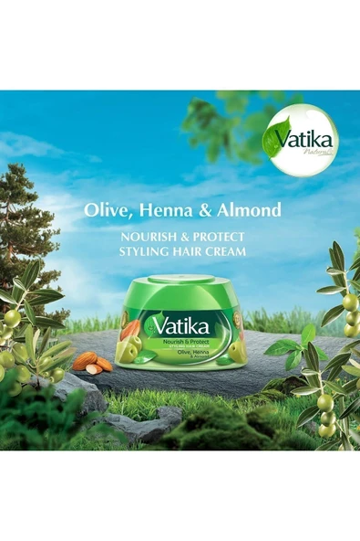 Naturals Besleyici Ve Koruyucu Styling Hair Cream | Kına, Badem Ve Aloe Vera - 140 ml - Resim 2