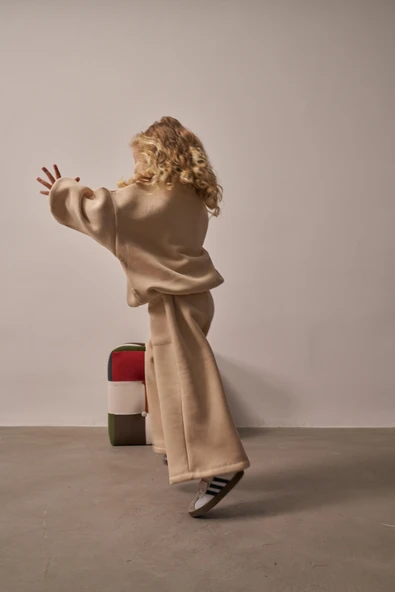 Bej Unisex TinyPeak Alt Üst Takım - Resim 5