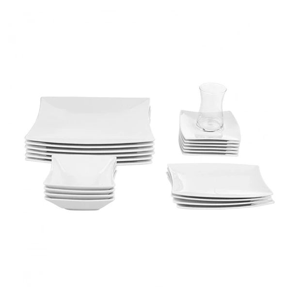 Karaca Forever Bone New Perfect White 26 Parça 6 Kişilik Kahvaltı Takımı - Resim 4