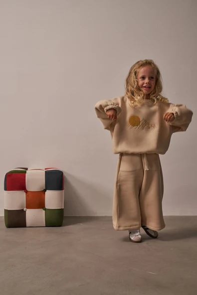 Bej Unisex TinyPeak Alt Üst Takım - Resim 2