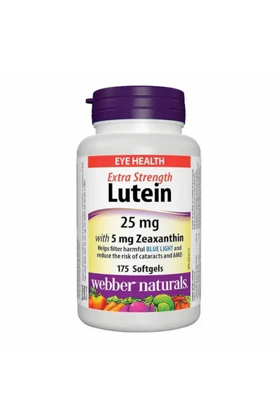 Lutein 25mg with 5mg Zeaxanthin - 175 Softgels ürün görseli