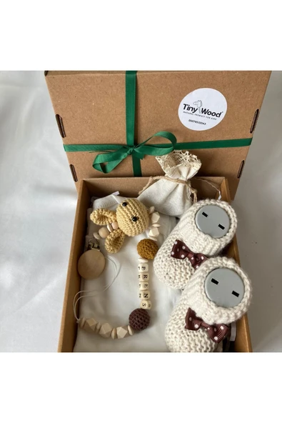 Hoşgeldin Bebek, Unısex Bebek ,organik Yenidoğan Bebek Hediye Seti - Resim 2