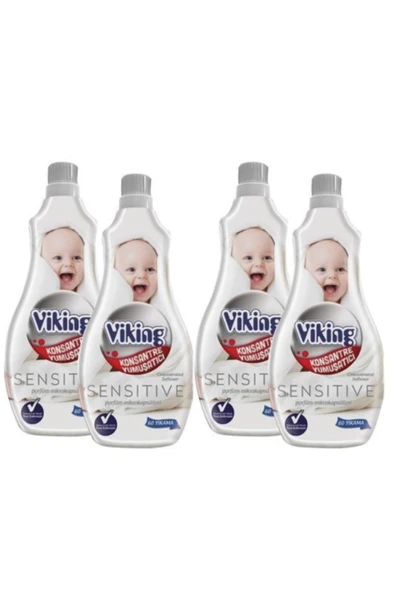 Yumuşatıcı Konsantre Sensitive 1.440ml 60 Yıkama X 4 Adet