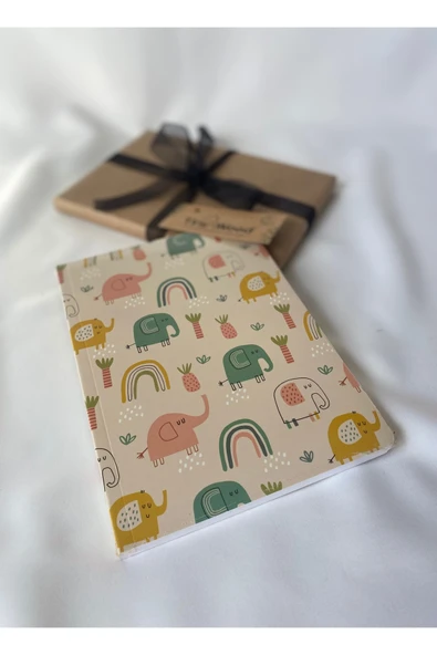 Özel Tasarım Çizgili Defter – Bristol Kapak, Hediyelik & Şık Tasarım - 8