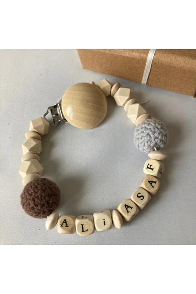 Isimli Bebek Emzik Zinciri, Bebek Hediyelik - 2