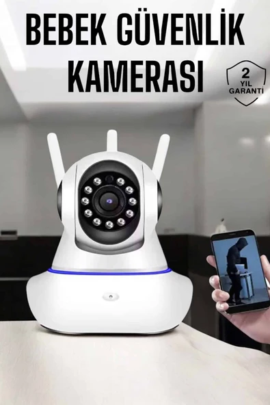 Wifi Kamera Ev Kamerası Gece Görüşlü Kablosuz Bebek Izleme Kamerası ürün görseli