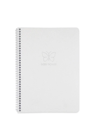 Okul Defteri A4 80 Yaprak Çizgili PP Kapak Spiralli Glitter Defter – Sticker Hediyeli - 6