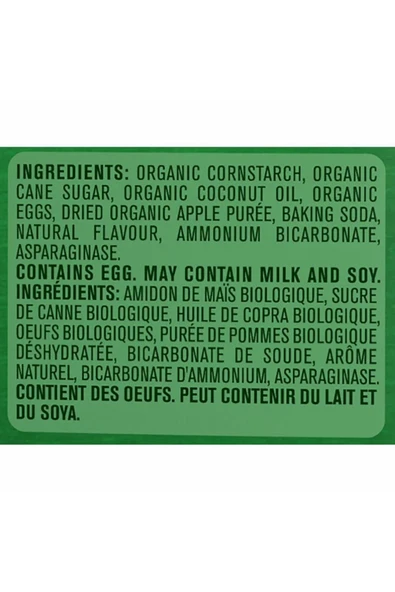 Organic Biscuits - Apple- Organik Bebek Bisküvisi- Elmalı-12 ay+ 150 gram - Resim 4