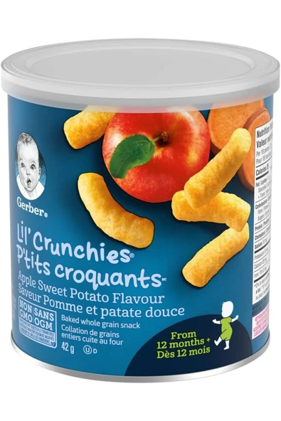 Lil Crunchies Tatlı Patates ve Elmalı Atıştırmalık 42 Gr. - Resim 2