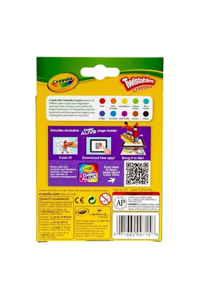 10 Twistable Crayons- Amerikan-Nontoxic- 10 Renk Çevrilebilen Pastel Mum Boya Kalemi - Resim 4