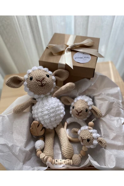 Hoşgeldin Bebek, Unisex, Organik Uyku Arkadaşı Emzik Zinciri Diş Kaşıyıcı Yenidoğan Hediye Seti - 2