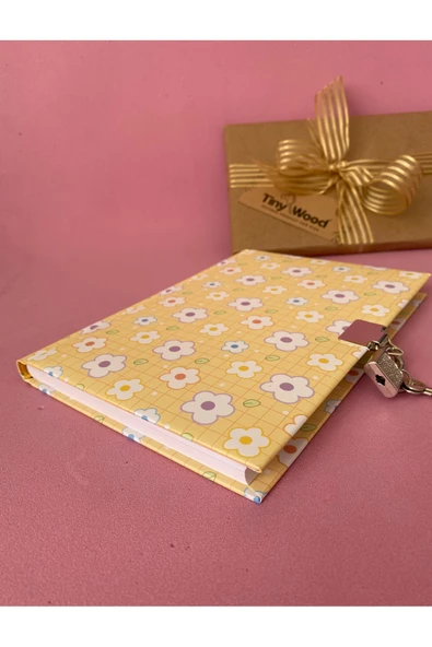 Kilitli Hatıra ve Günlük Defteri – 14x20 cm, 80 Yaprak (Çeşitli Kapak Desenleri) - 10