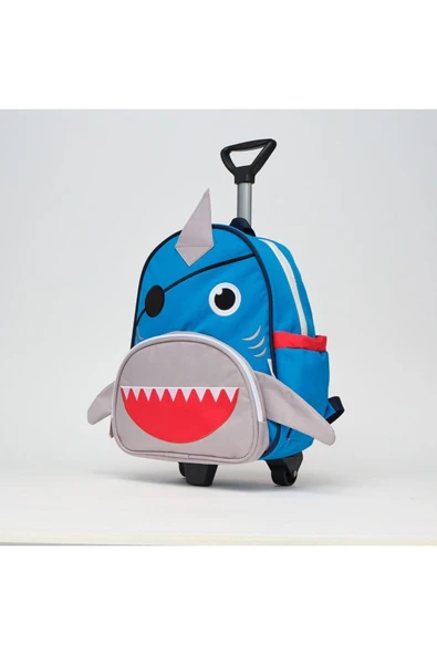 Anaokulu Yuva Çekçekli Sırt Çantası Köpek Balığı Çanta - 2