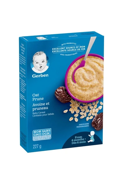 Cereals- Oat & Prune- Yulaf ve Kuru Erikli Kaşık Maması -227 Gr- 6. aydan itibaren- 2.aşama - Resim 2