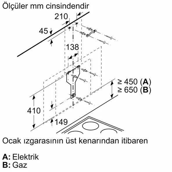 Siemenes LC97FVP60 Düz Duvar Tipi Davlumbaz - Resim 6