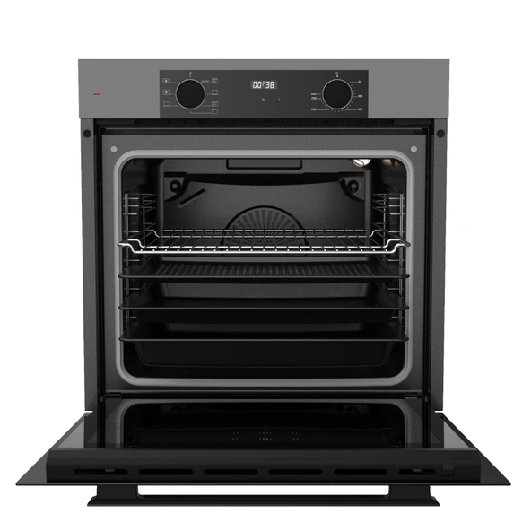 QEP63CPR New Fryart Gri Ankastre Fırın (0+7 KONUM) - Resim 4