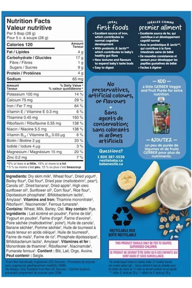 Cereals- Multigrain Yogurt Apple Pear Banana-227 Gr- 8. aydan itibaren- 3.aşama - Resim 2