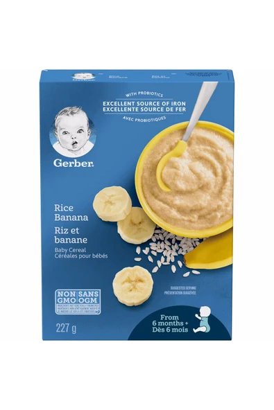 Cereals- Rice Banana- Muzlu ve Pirinçli Kaşık Maması -227 Gr- 6. aydan itibaren- 2.aşama ürün görseli