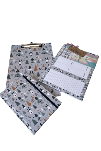 Sekreterlik Dosyası, Defter ve Haftalık Planlayıcı 3’lü Kırtasiye Seti – Okul ve Ofis Hediye Seti - 2