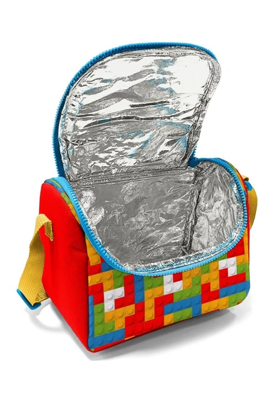 Renkli Blok Desenli 3’lü Okul Çanta Seti İlköğretim Çantası - 5