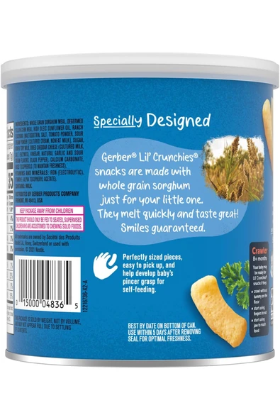 Lil Crunchies Ranch Atıştırmalık - 8. aydan itibaren 42 Gr. - Resim 3
