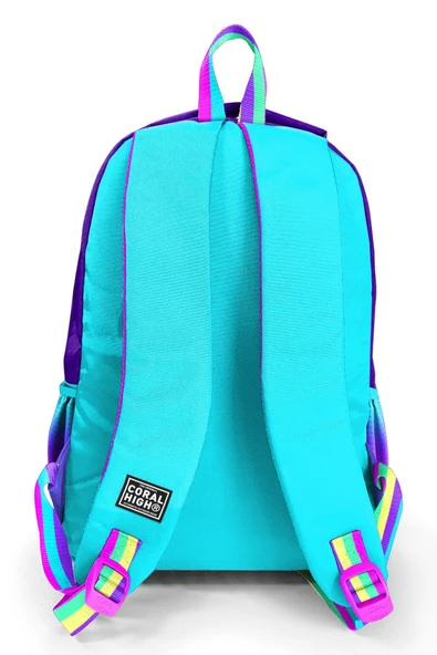 Rainbow Fermuarlı Mor 3’lü Okul Çanta Seti - 5