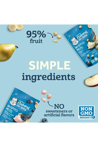 Whipped Melts, Banana Pear, Muz Armut, 8+ Months, 8 ay sonrası, 1 oz (28 g) - Resim 5