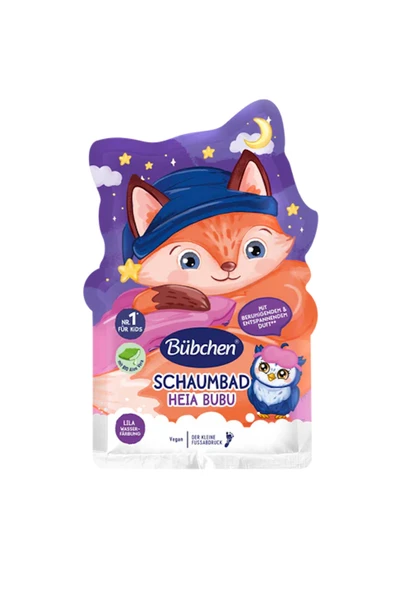 Alman kalitesi-Çocuklar için Mor Renkli Banyo Köpüğü 40 ml- Heia Bubu ürün görseli