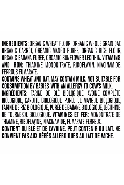 Organic- Wheat& Whole Oat Mango Carrot- Buğday, Tam Yulaf, Havuç ve Mangolu Kaşık Mama- 6 ay- 208 Gr - Resim 4