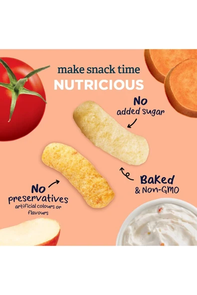 Lil Crunchies Tatlı Patates ve Elmalı Atıştırmalık 42 Gr. - Resim 3