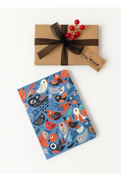 Özel Tasarım Çizgili Defter – Bristol Kapak, Hediyelik & Şık Tasarım - 9