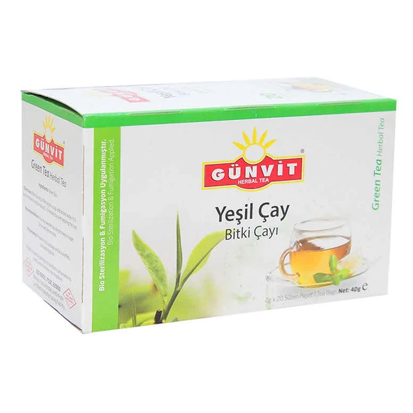 Yeşil Çay Çayı 20 Süzen Poşet - Resim 3