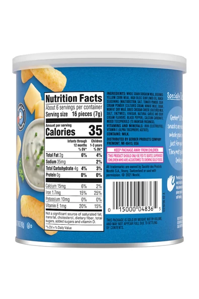 Lil Crunchies Ranch Atıştırmalık - 8. aydan itibaren 42 Gr. - Resim 2