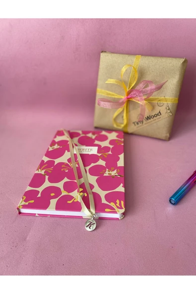 Desenli A5 Çizgili Defter – Sert Kapaklı 96 Yaprak Hediyelik Defter - 7