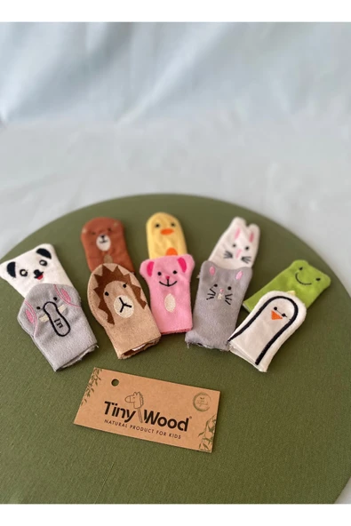 Hayvanlar Alemi Parmak Kuklası – 10’lu Set, Eğitici Aile ve Çocuk Oyunları - 2