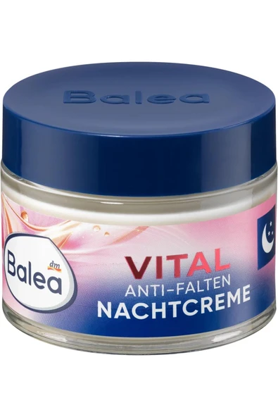 Anti Falten Nachtcreme Vital, 50 ml Kırışıklık karşıtı gece kremi Vita-Elastin ve argan yağı ile - Resim 3
