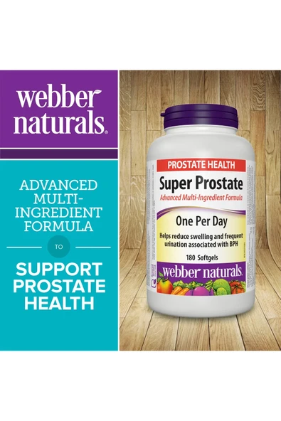 Super Prostate Advanced Multi-Ingredient Formula Softgels, 180 adet - Resim 2