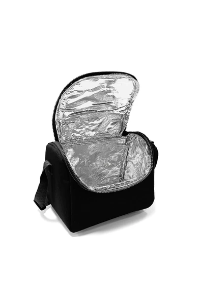 Siyah Thermo Beslenme Çantası Yemek Taşıma Çantası - Resim 3
