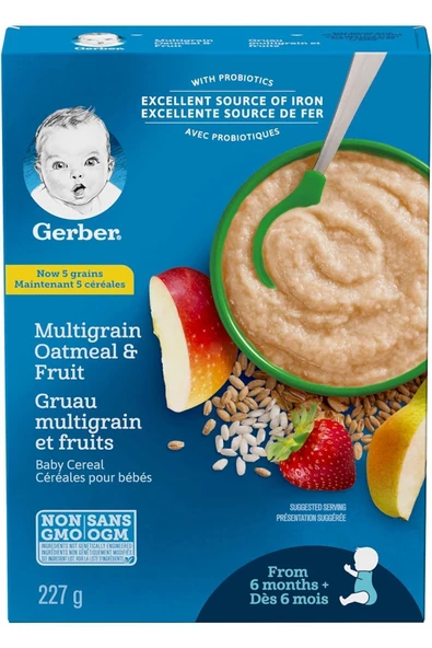 Cereals- Multigrain Oatmeal & Fruit -227 Gr- 6. aydan itibaren- 2.aşama ürün görseli