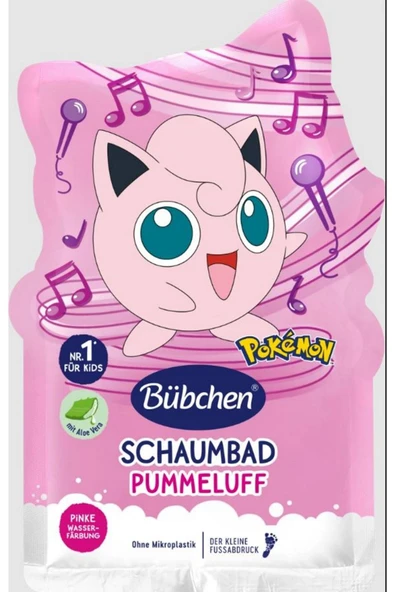 Alman Kalitesi-çocuklar Için Pembe Renkli Banyo Köpüğü 40 Ml- Pokemon Pummeluff/jigglypuff ürün görseli